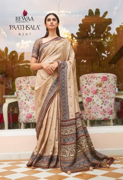PAATHSALA BY REWAA KHADI SILK SAREE WHOLESALER IN SURAT